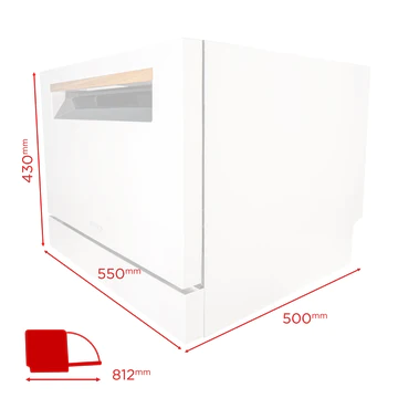 Medidas-MINI-D lavavajillas tamaño reducido