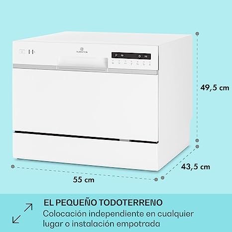 klarstein amazonia lavavajillas medidas